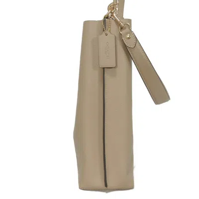 Pre-owned Coach Beige Shoulder Bag () In Sand