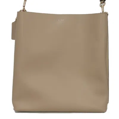 Pre-owned Coach Beige Shoulder Bag () In Sand