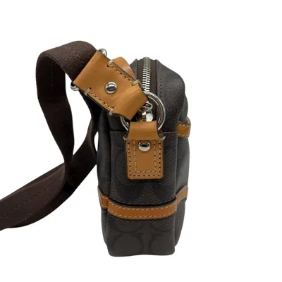 Pre-owned Coach Brown Pvc Leather Shoulder Bag ()