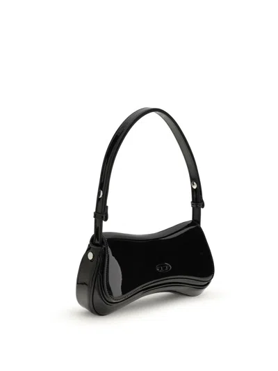 Diesel Women Play Shoulder Bag In Black