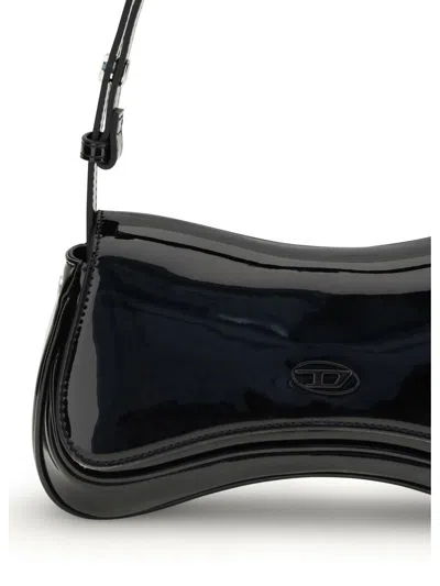 Diesel Women Play Shoulder Bag In Black