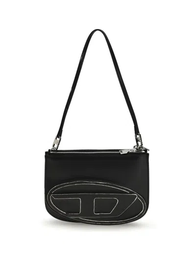 Diesel Borsa A Spalla 1dr In Pelle Nera  Donna In Black