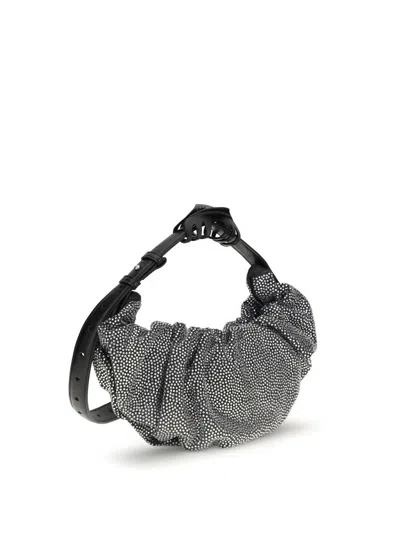 Diesel Grab Hobo Shoulder Bag In Silver