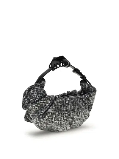 Diesel Grab Hobo Shoulder Bag In Silver