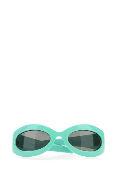 Gucci Women Turquoise Acetate Sunglasses In Blue