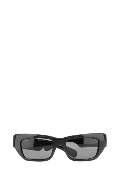 Gucci Men Black Acetate Sunglasses In Black