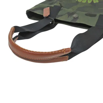 Pre-owned Coach Khaki Canvas Tote Bag () In Brown