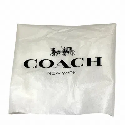 Pre-owned Coach Signature Khaki Lime Green Signature Line Shoulder Bag ()