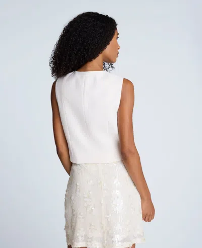 Kenneth Cole Three Button Vest In White