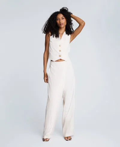 Kenneth Cole Three Button Vest In White