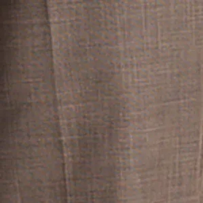 Kenneth Cole Melange Fly Front Mid Rise Flare Pant In Nude