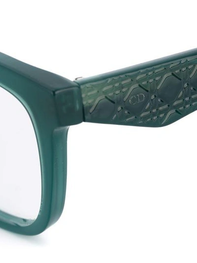Shop Dior Eyewear 'very  10' Glasses - Green