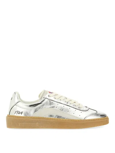 Dsquared2 Leather And Polyester Sneaker In Multi