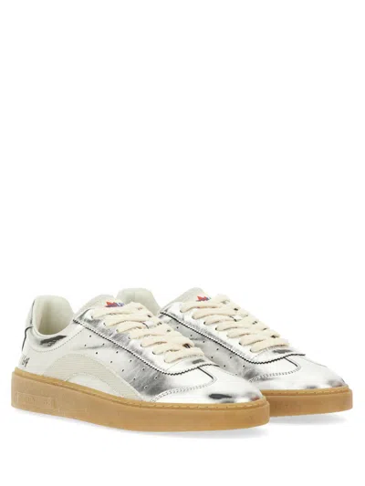 Dsquared2 Leather And Polyester Sneaker In Multi
