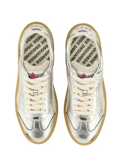 Dsquared2 Leather And Polyester Sneaker In Multi