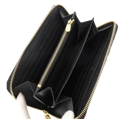 Pre-owned Dolce & Gabbana Ivory Red Color Leather Long Wallet (bi-fold) ()