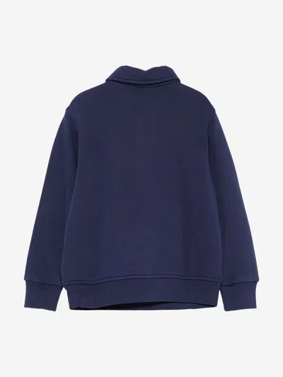 Ralph Lauren Boys Half Zip Sweatshirt In Blue