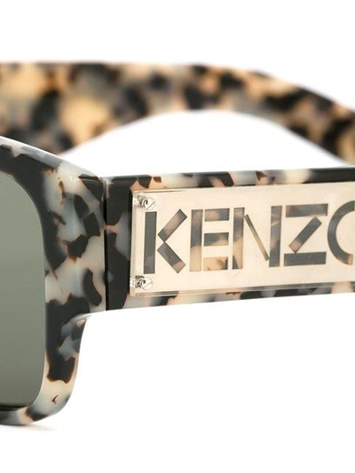 Shop Kenzo Square Frame Sunglasses