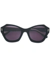 Stella Mccartney Black Oversized Sunglasses