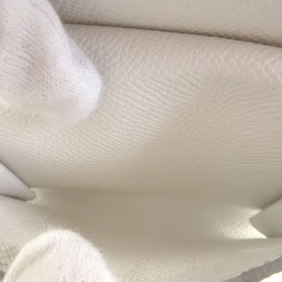 Pre-owned Dolce & Gabbana White Leather Chain/shoulder Wallet ()