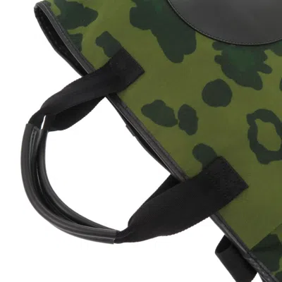 Pre-owned Dunhill Black Green Canvas Leather Tote Bag () In Multi