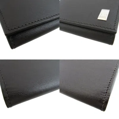 Pre-owned Dunhill Brown Leather Coin Purse/coin Case ()