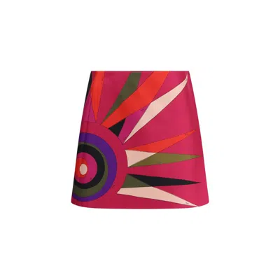 Pucci Silk Skirt In Multi
