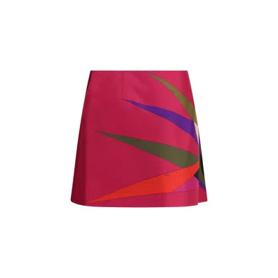 Pucci Silk Skirt In Multi