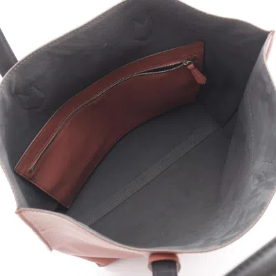 Pre-owned Fendi Black Brown Leather Tote Bag () In Multi