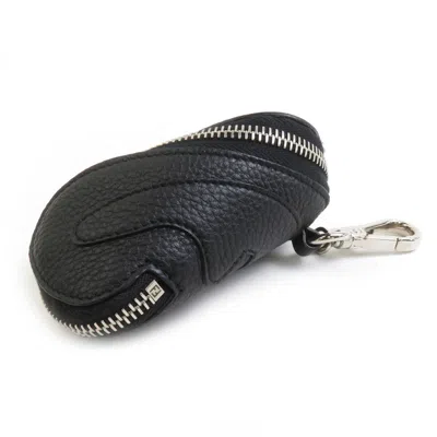 Pre-owned Fendi Black Leather Coin Purse/coin Case ()
