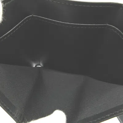 Pre-owned Fendi Black Leather Wallet (tri-fold) ()