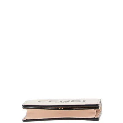 Pre-owned Fendi Black Pink Leather Wallet (bi-fold) () In Multi