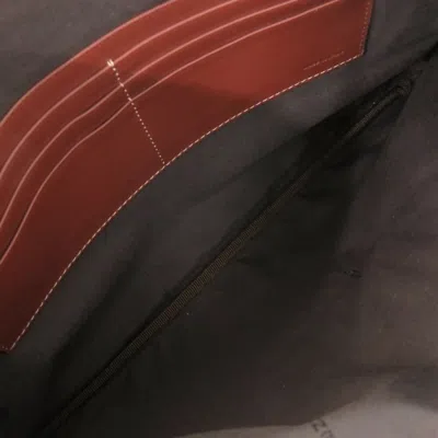 Pre-owned Fendi Orange Canvas Clutch Bag Pouch ()