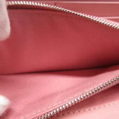Pre-owned Fendi Pink Leather Long Wallet (bi-fold) ()