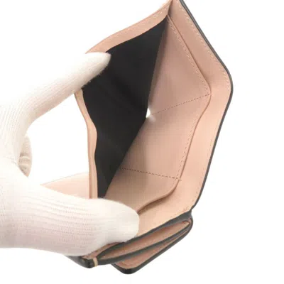 Pre-owned Fendi Pink Leather Wallet (tri-fold) ()