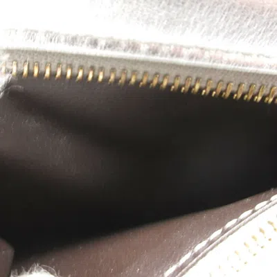 Pre-owned Fendi Silver Leather Wallet (bi-fold) ()