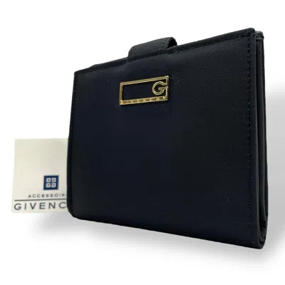 Pre-owned Givenchy Black Nylon Wallet (bi-fold) ()