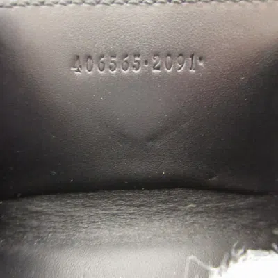 Pre-owned Gucci Beige Black Gg Canvas Leather Coin Purse/coin Case () In Multi