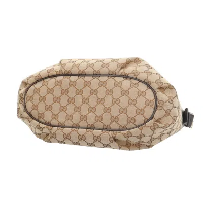 Pre-owned Gucci Beige Brown Gg Canvas Leather Shoulder Bag () In Multi