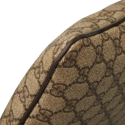 Pre-owned Gucci Beige Brown Pvc Leather Shoulder Bag ()