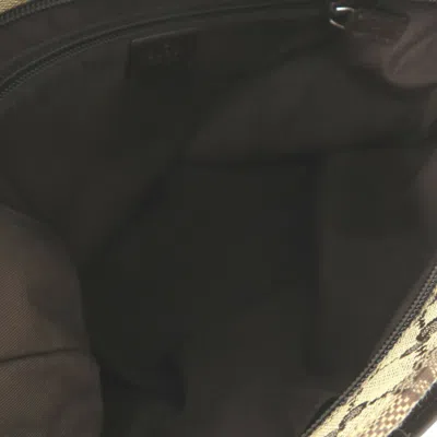 Pre-owned Gucci Beige Gg Canvas Leather Shoulder Bag () In Sand