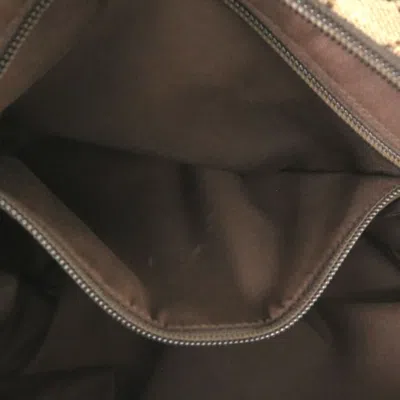 Pre-owned Gucci Beige Gg Canvas Leather Shoulder Bag () In Sand