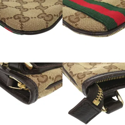 Pre-owned Gucci Beige Gg Canvas Shoulder Bag () In Sand