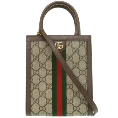 Pre-owned Gucci Beige Gg Canvas Shoulder Bag () In Sand