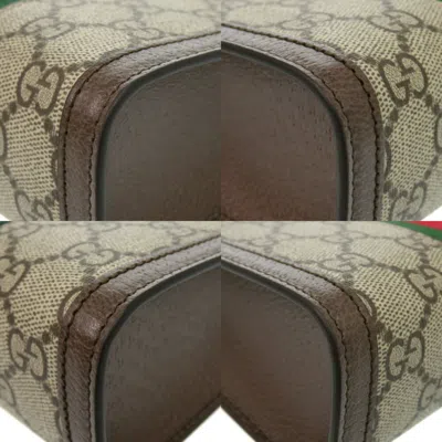 Pre-owned Gucci Beige Gg Canvas Shoulder Bag () In Sand