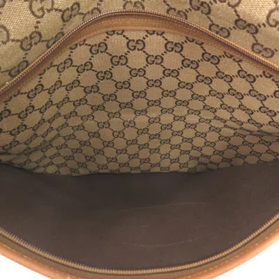 Pre-owned Gucci Beige Gg Canvas Tote Bag () In Sand