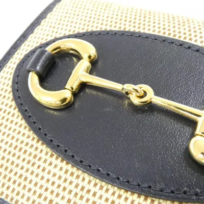 Pre-owned Gucci Beige Navy Canvas Wallet (bi-fold) () In Multi