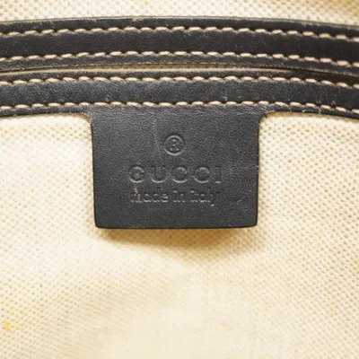 Pre-owned Gucci Beige Navy Pvc Shoulder Bag () In Multi