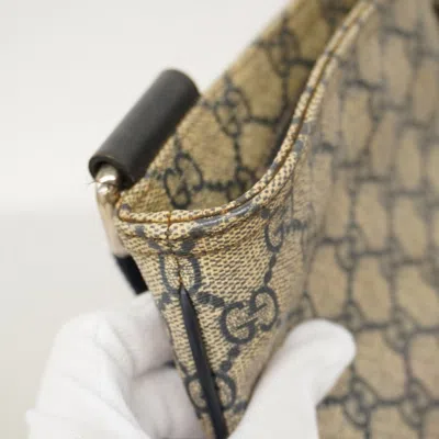 Pre-owned Gucci Beige Navy Pvc Shoulder Bag () In Multi