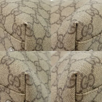 Pre-owned Gucci Beige Pvc Tote Bag () In Sand
